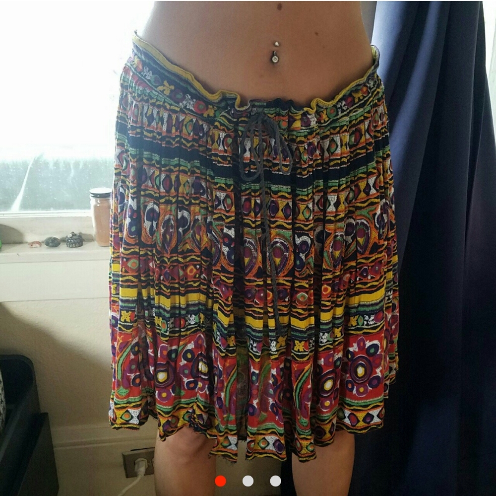 Colorful pattern skirt